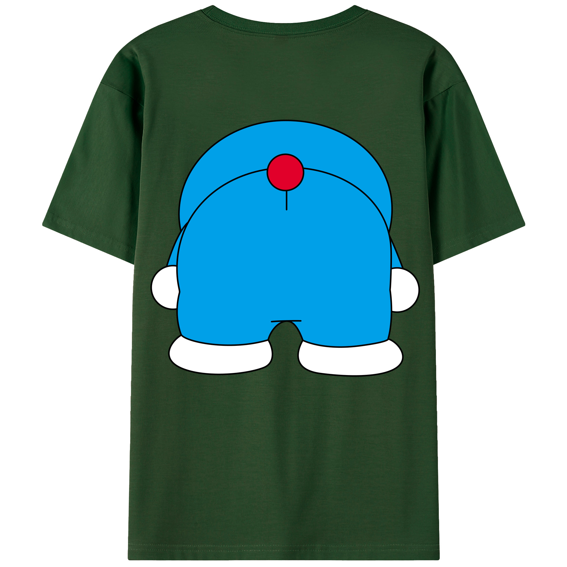 （画像用） ドラえもん Doraemon 綿100％半袖Tシャツ（背面プリント）